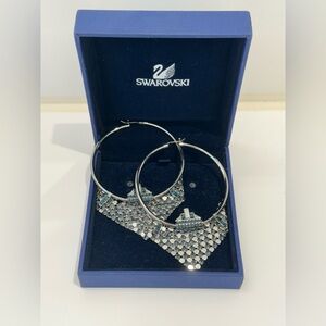 Swarovski Embellished Hoop Earrings